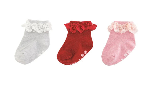 Mudpie Baby Sparkle Lurex Socks (0-12M)