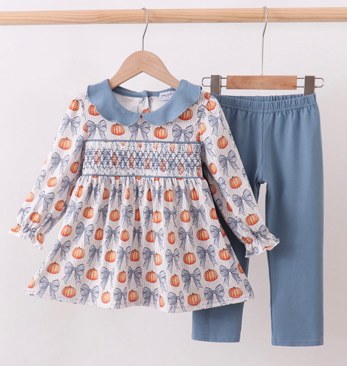 Blue Pumpkin Smocked Pant Set