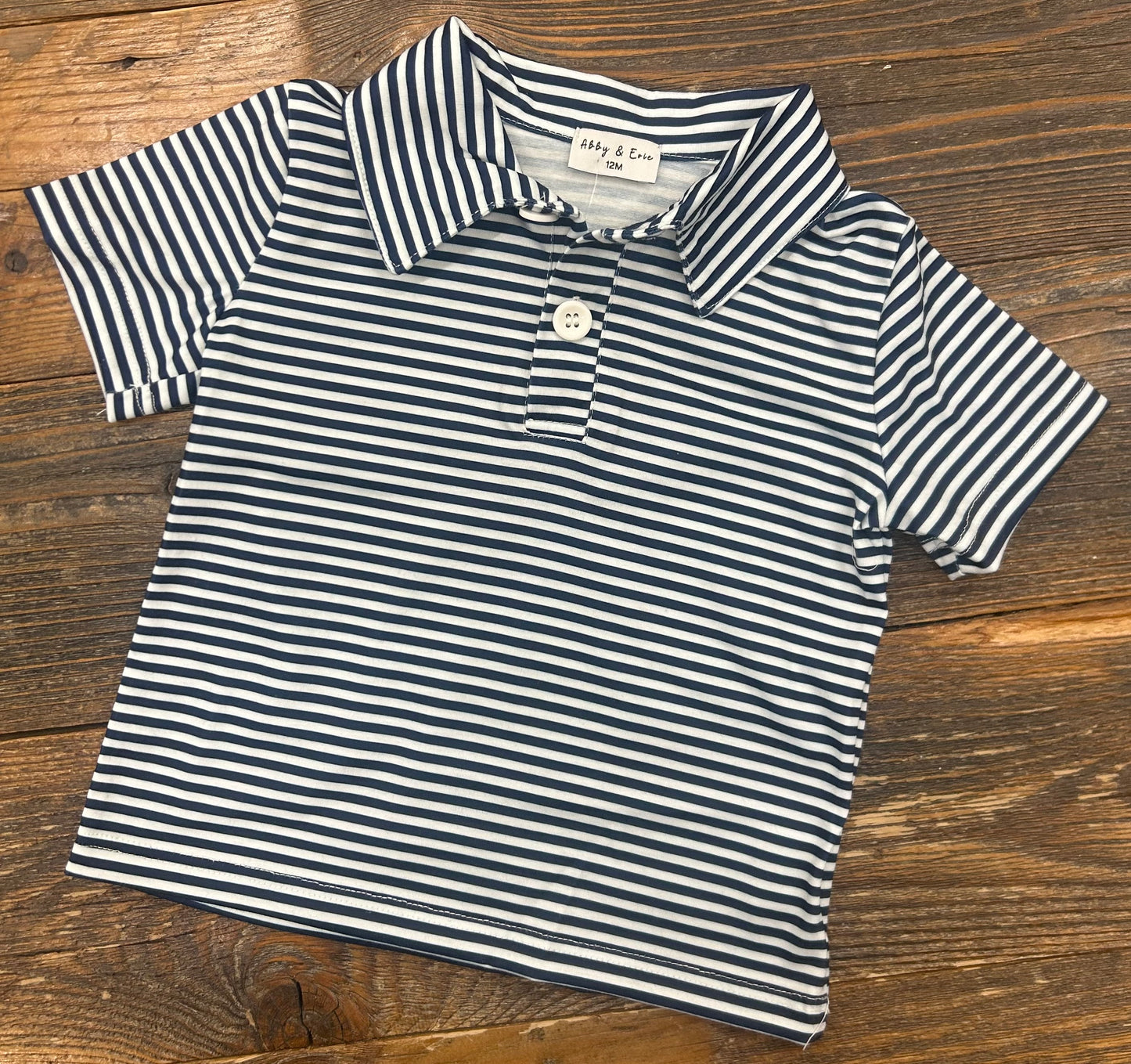 Navy Stripe Polo