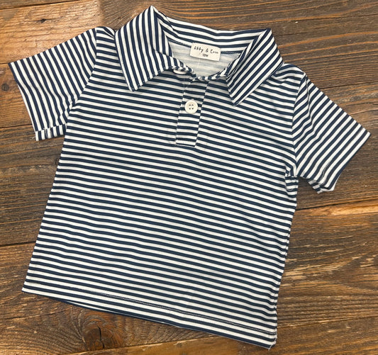 Navy Stripe Polo