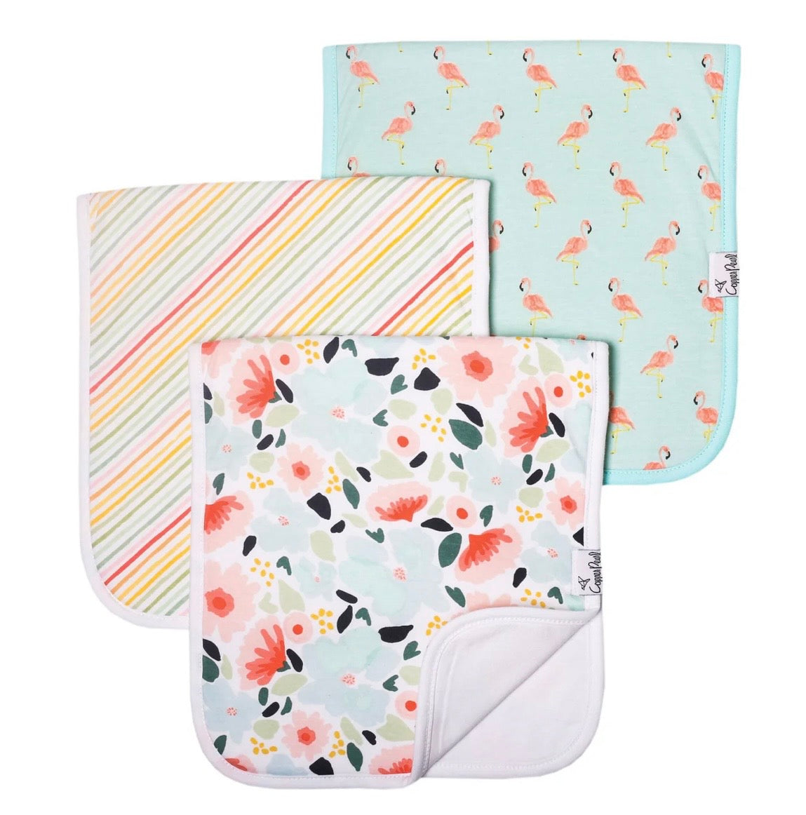 Copper Pearl Burp Cloths