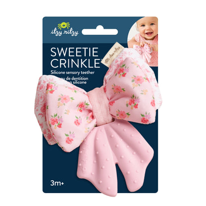 Itzy Bow Crinkle Teether