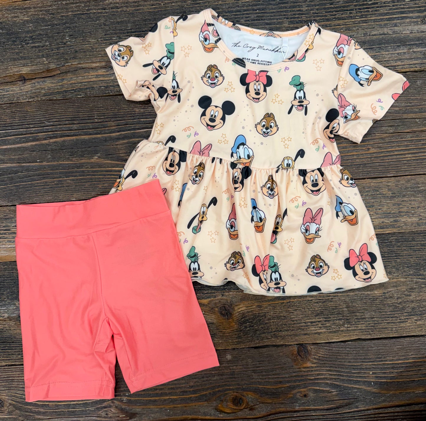 Character Biker Short Set
