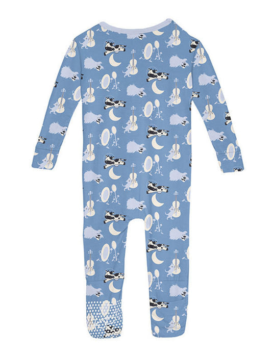 Kickee Dream Blue Hey Diddle Diddle Convertible Sleeper With Zipper
