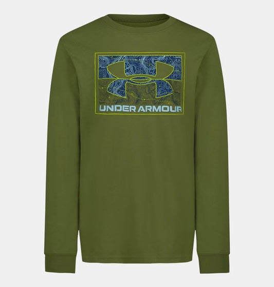 Under Armour Warm Olive Logo Map Longsleeve