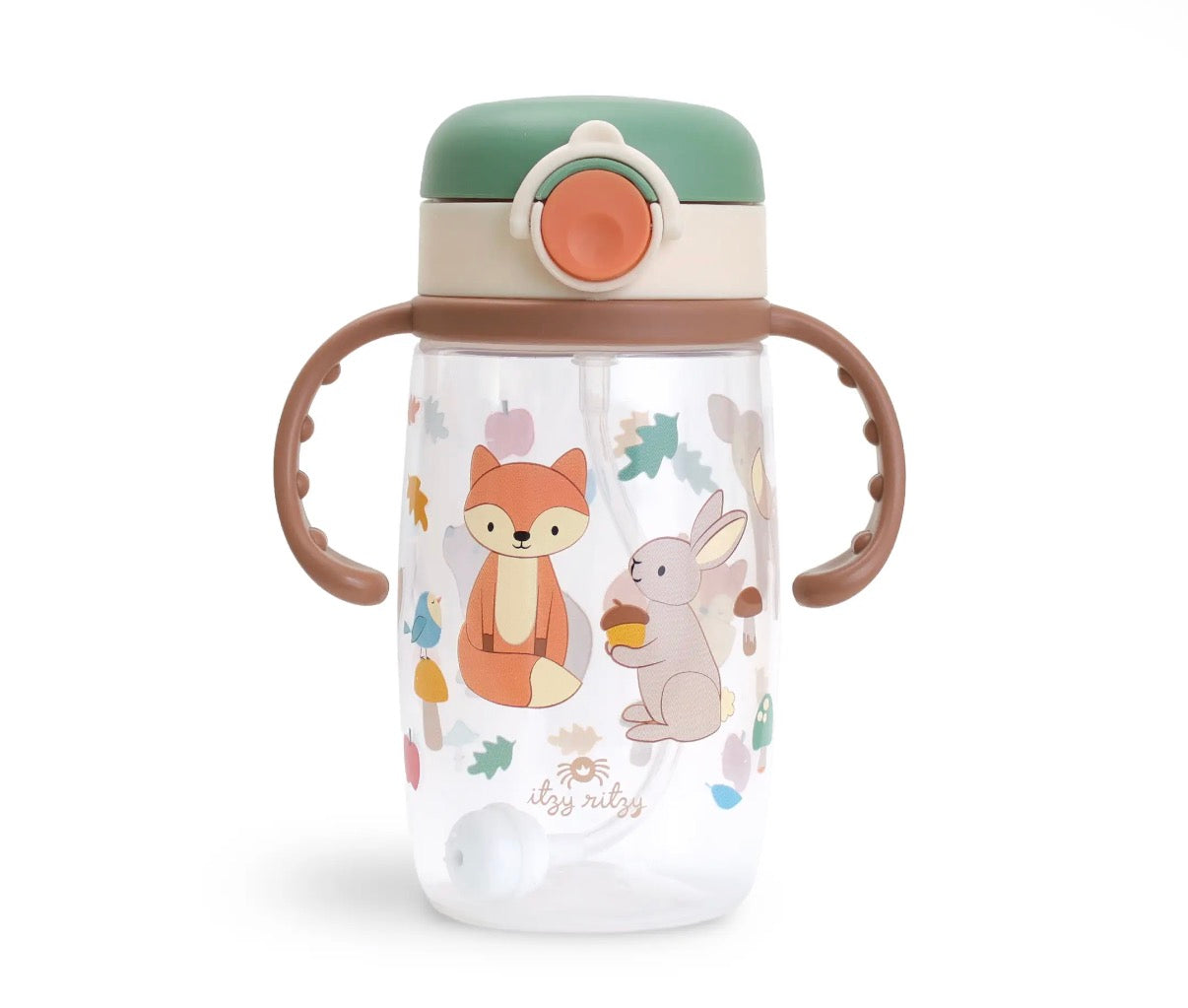 Itzy Ritzy Woodland Sip Straw Cup With Snap Close Lid