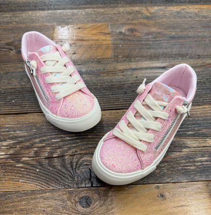 Blowfish Perfect Pink Glitter Zipper Slip On