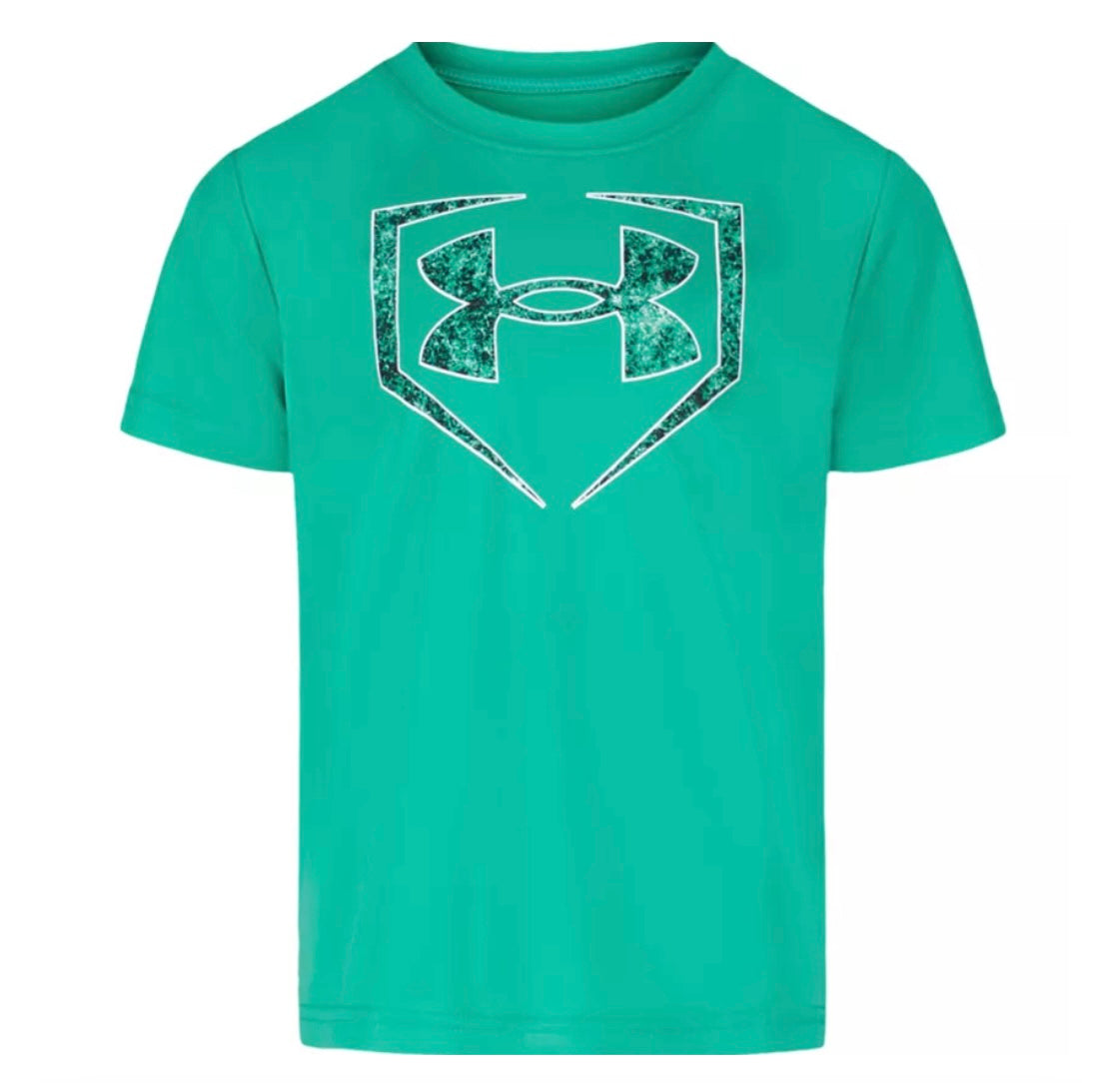 Under Armour Green Mode Home Plate Logo Tee