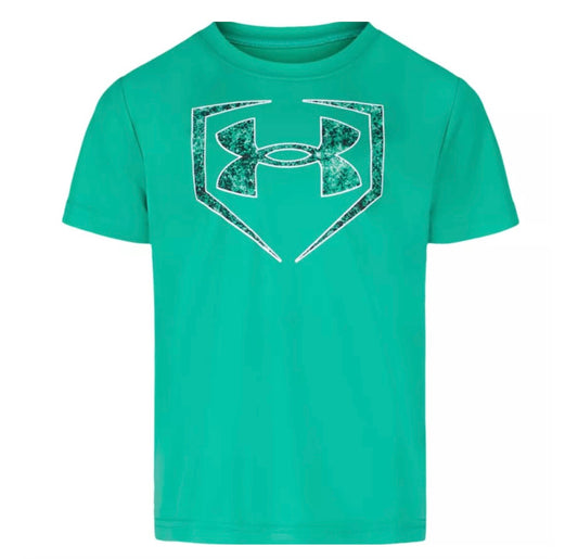 Under Armour Green Mode Home Plate Logo Tee