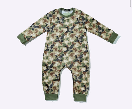 CC LS Camo Duck Romper
