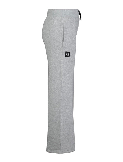 Under Armour Mod Gray Girl's Wide Leg Fleece Sweatpants