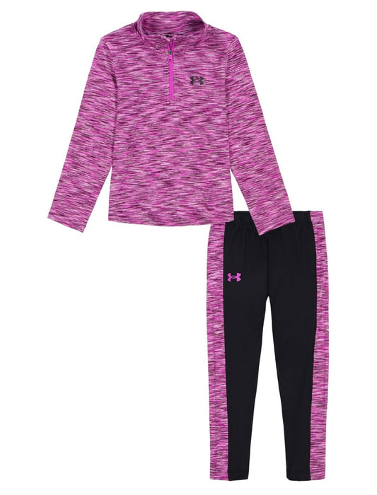 Under Armour Vivid Magenta Quarter Zip & Legging Set