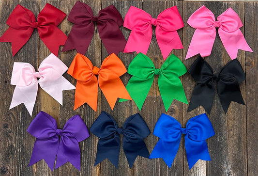 Solid Cheer Bows