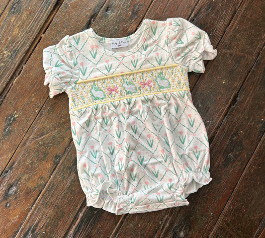 Bunny Smocked Tulip Bubble
