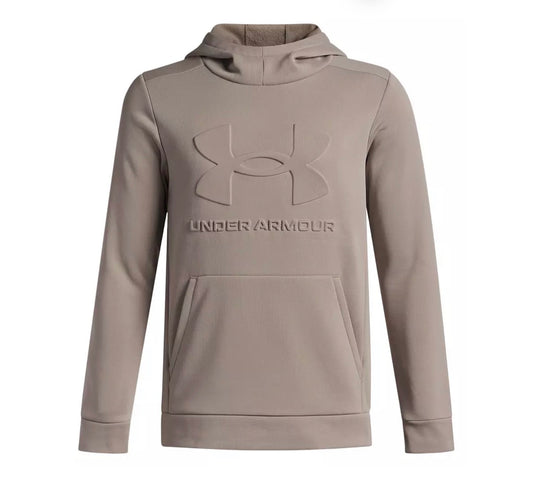 Under Armour Timberwolf Taupe Embossed Logo Hoodie