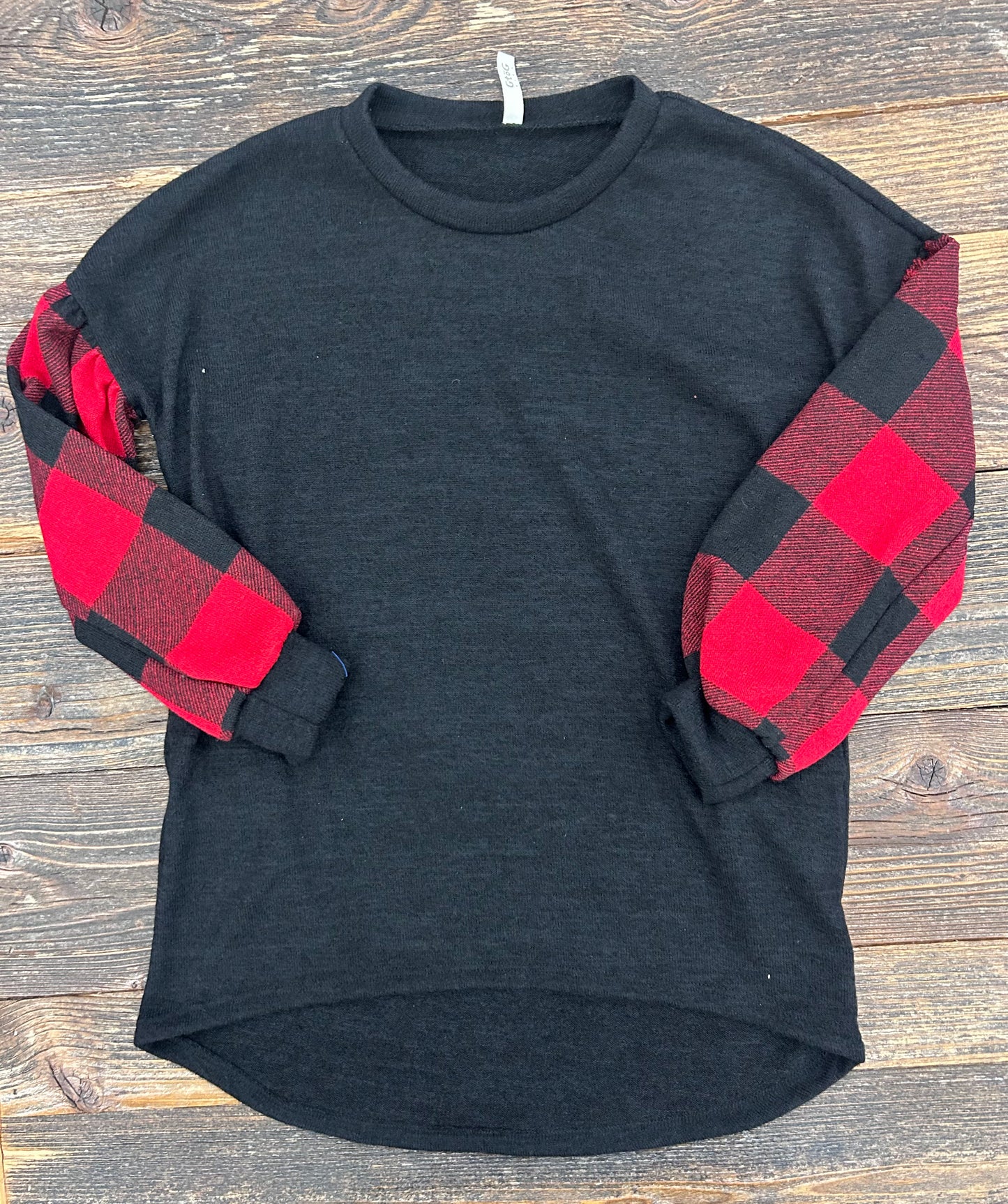 Black Checkered Tunic