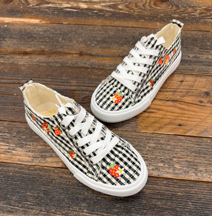 Blowfish Sadie Gingham Strawberry Sneaker