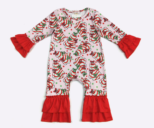 CC Coquette Christmas Cakes Romper