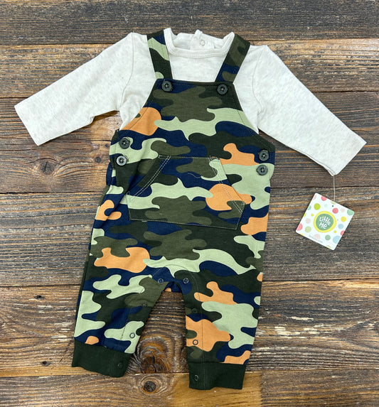 Little Me Camo Overall Set