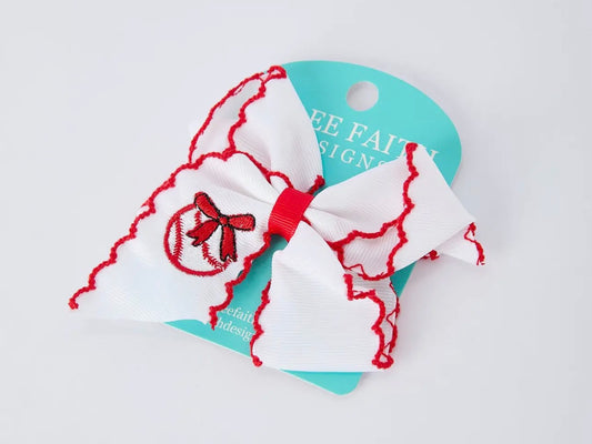 Single Baseball Bow