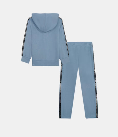 Under Armour Blue Wind Rival Logo Tape Trim Jacket & Pant Set