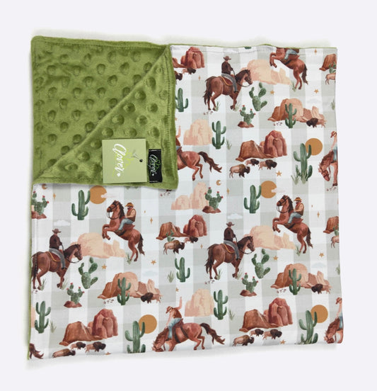 CC Plaid Western Blanket
