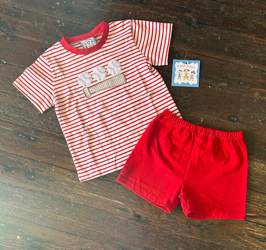 Three Sisters Play Ball Boys Short Set