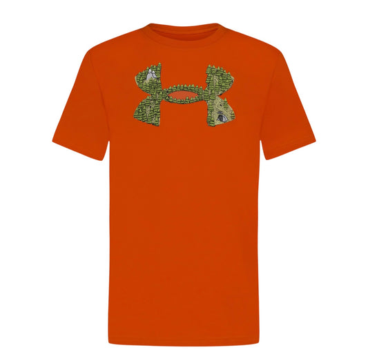 Under Armour Surplus Orange Camp Logo Tee