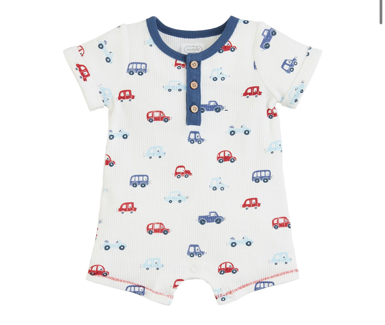 Mudpie Car Print Romper
