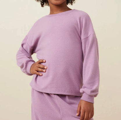 Hayden Soft Brushed Rib Seam Long Sleeve GY7567