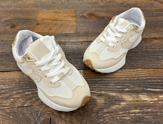 Kensie Girl White/Beige Sneaker