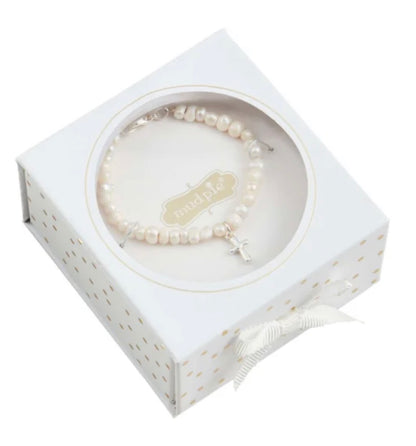 Mudpie Child Boxed Cross Bracelet
