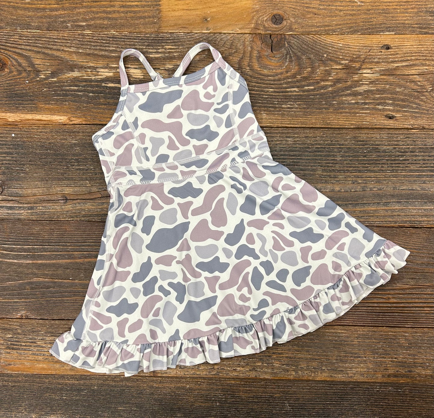 Grey Camo Tennis Dress