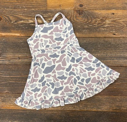 Grey Camo Tennis Dress