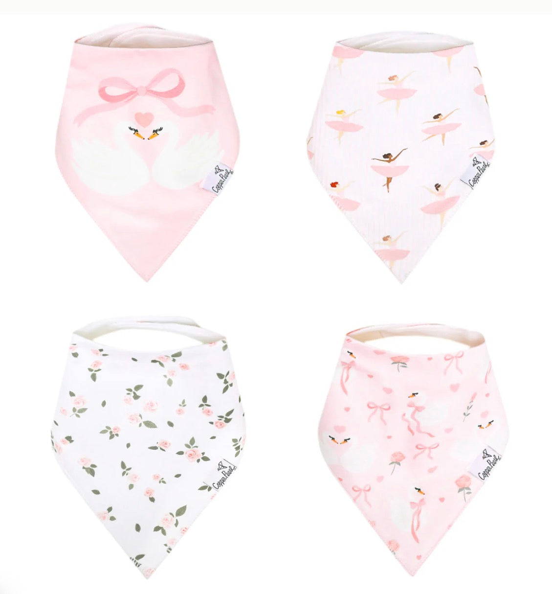 Copper Pearl Bandana Bib Sets