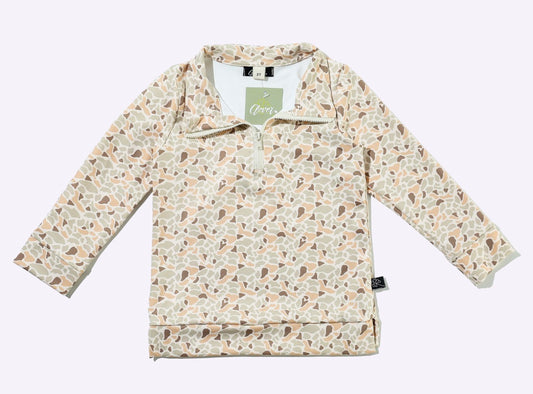 Pebbles Camo Quarter Zip