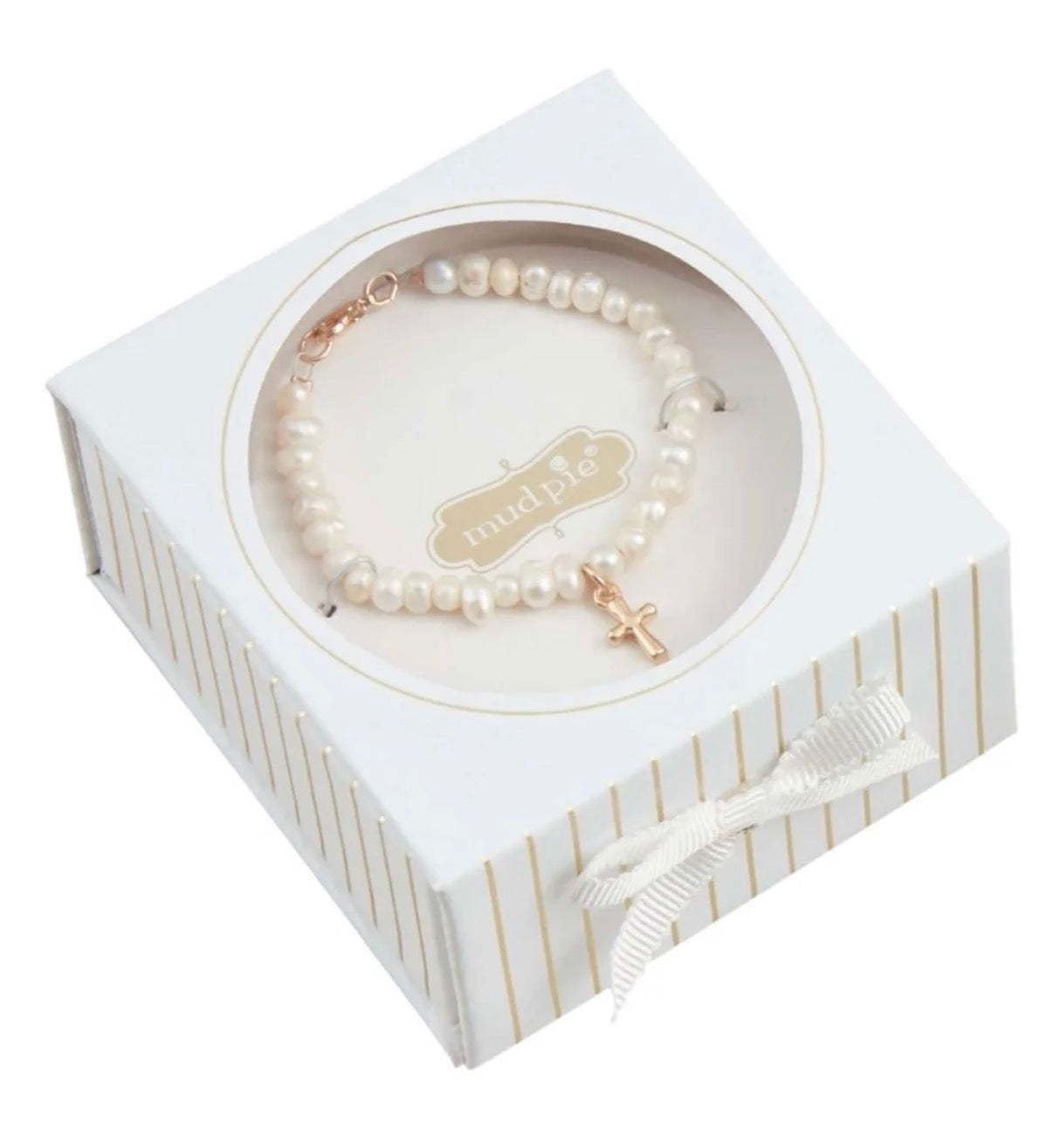 Mudpie Child Boxed Cross Bracelet