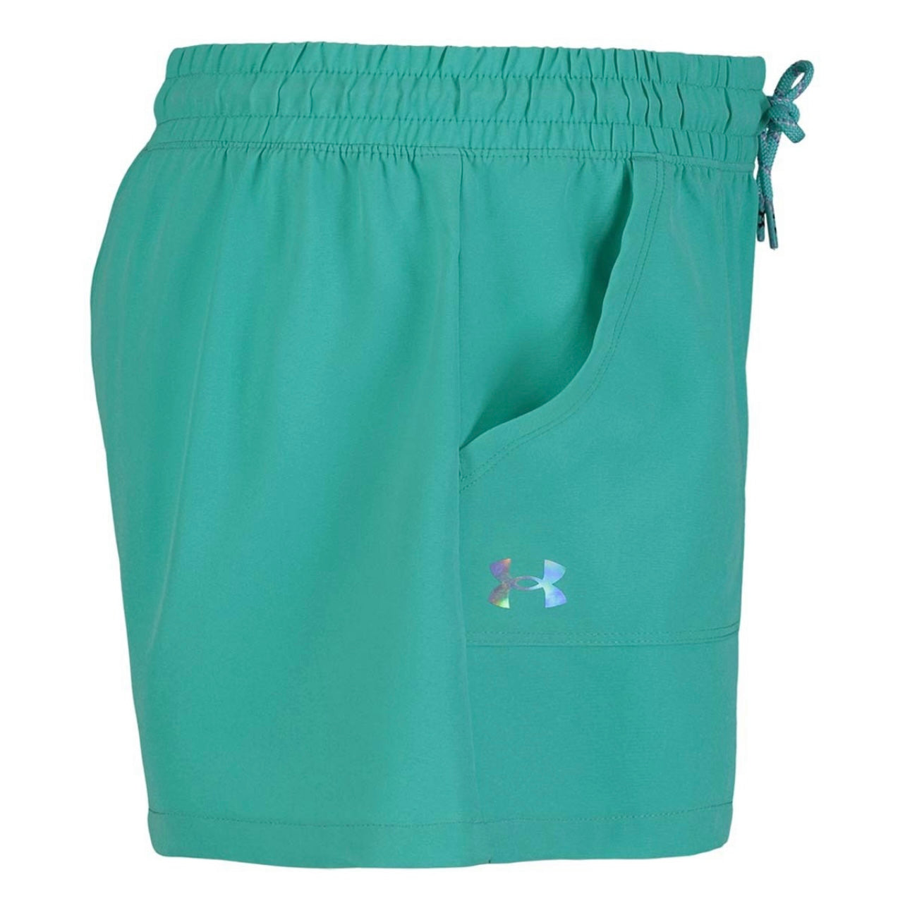 Under Armour Radical Turquoise Youth Girls Hybrid Shorts