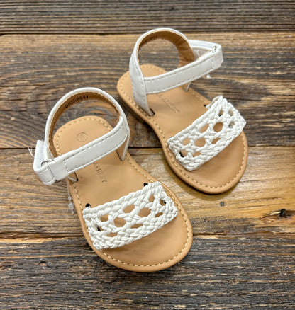 Laura Ashley White Strap Sandal