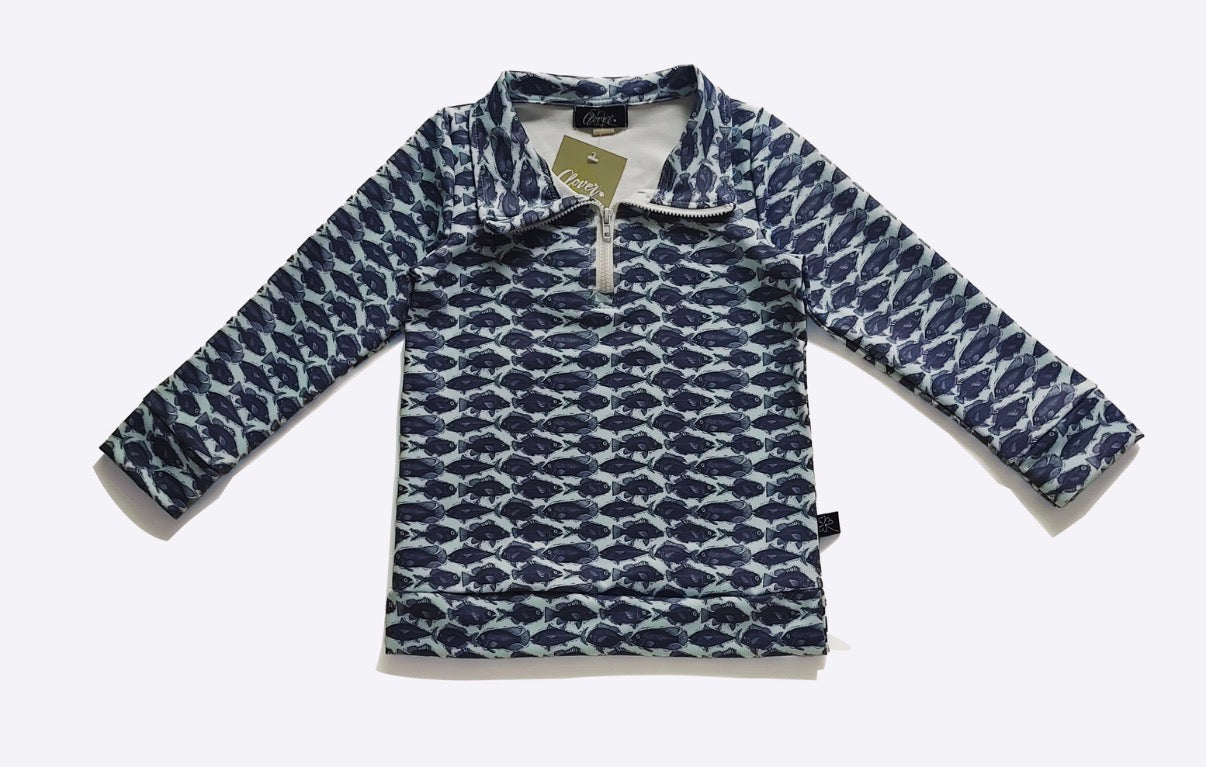 CC Blue Fin Quarter Zip