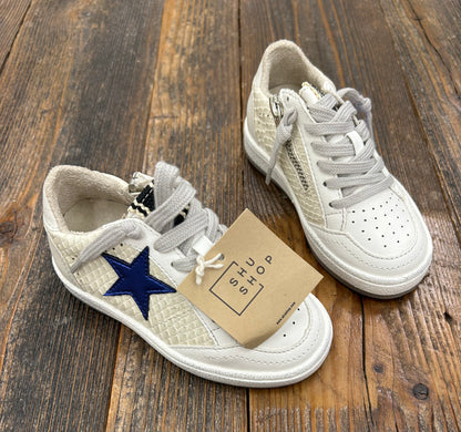 The “Raven” ShuShop Lo-Top Metallic Blue Sneaker