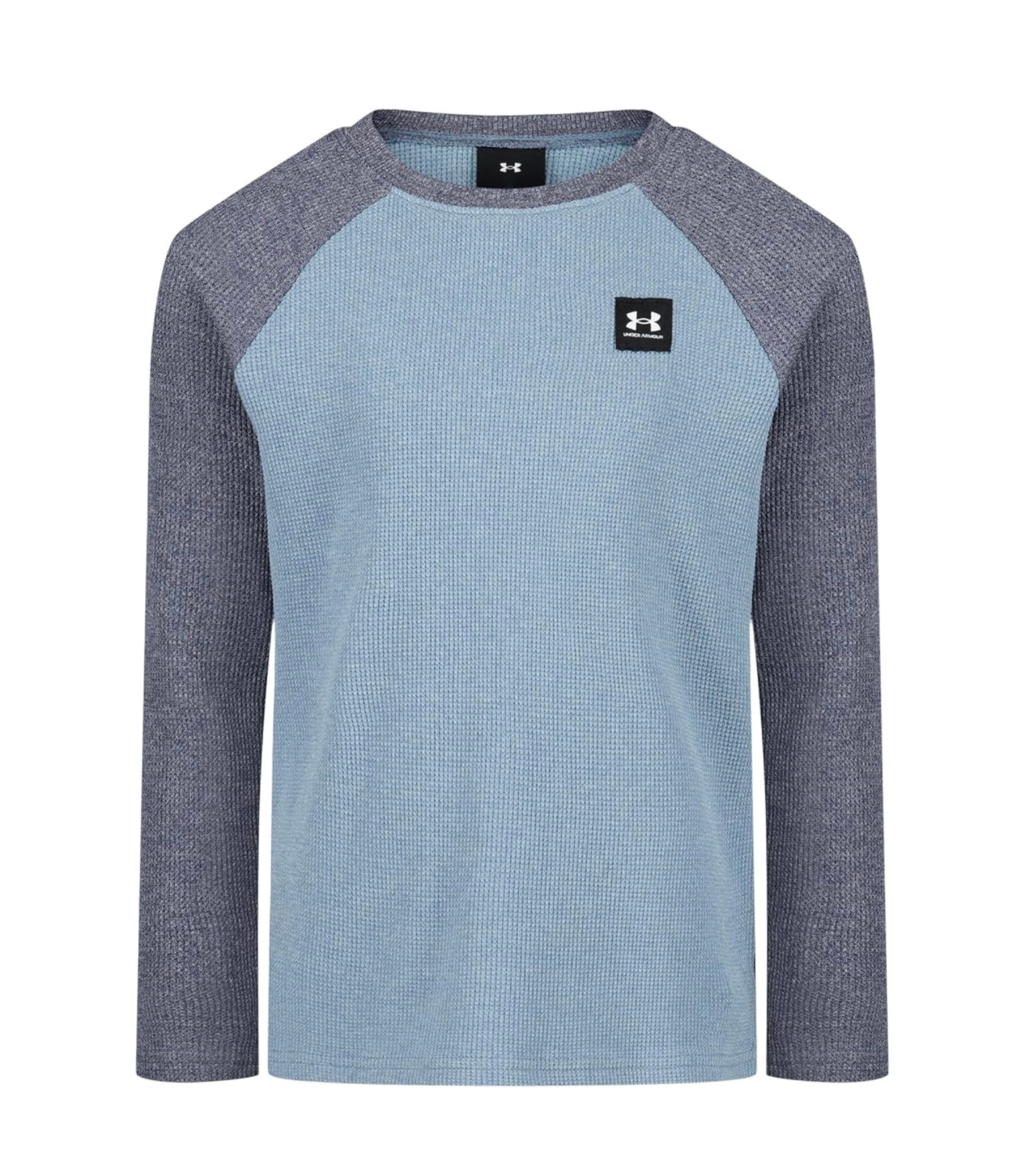 Under Armour Blue Smoke Heather Washed Baseball Henley
