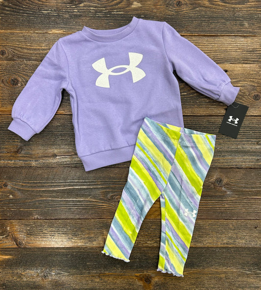 Under Armour Transparent Tunic & Lettuce Hemmed Legging Set