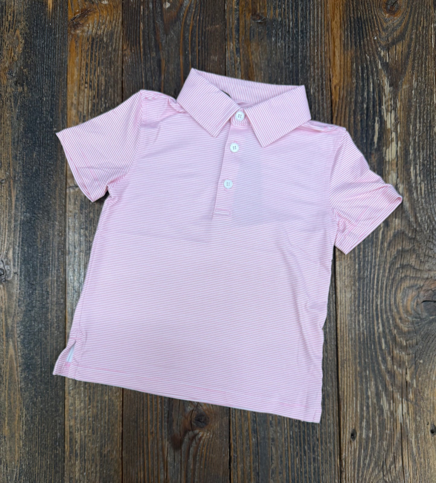 Meripex Micro Pink / White Stripe Polo