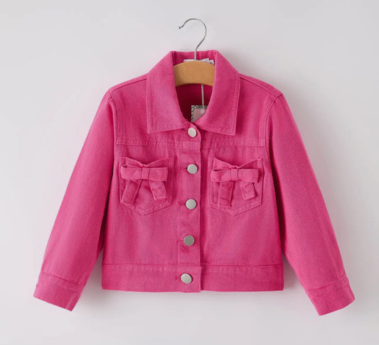 Hot Pink Denim Jacket