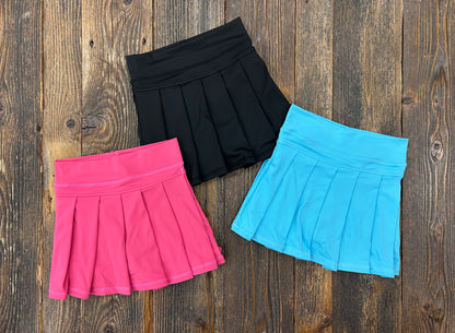 Pleated Yoga Skorts