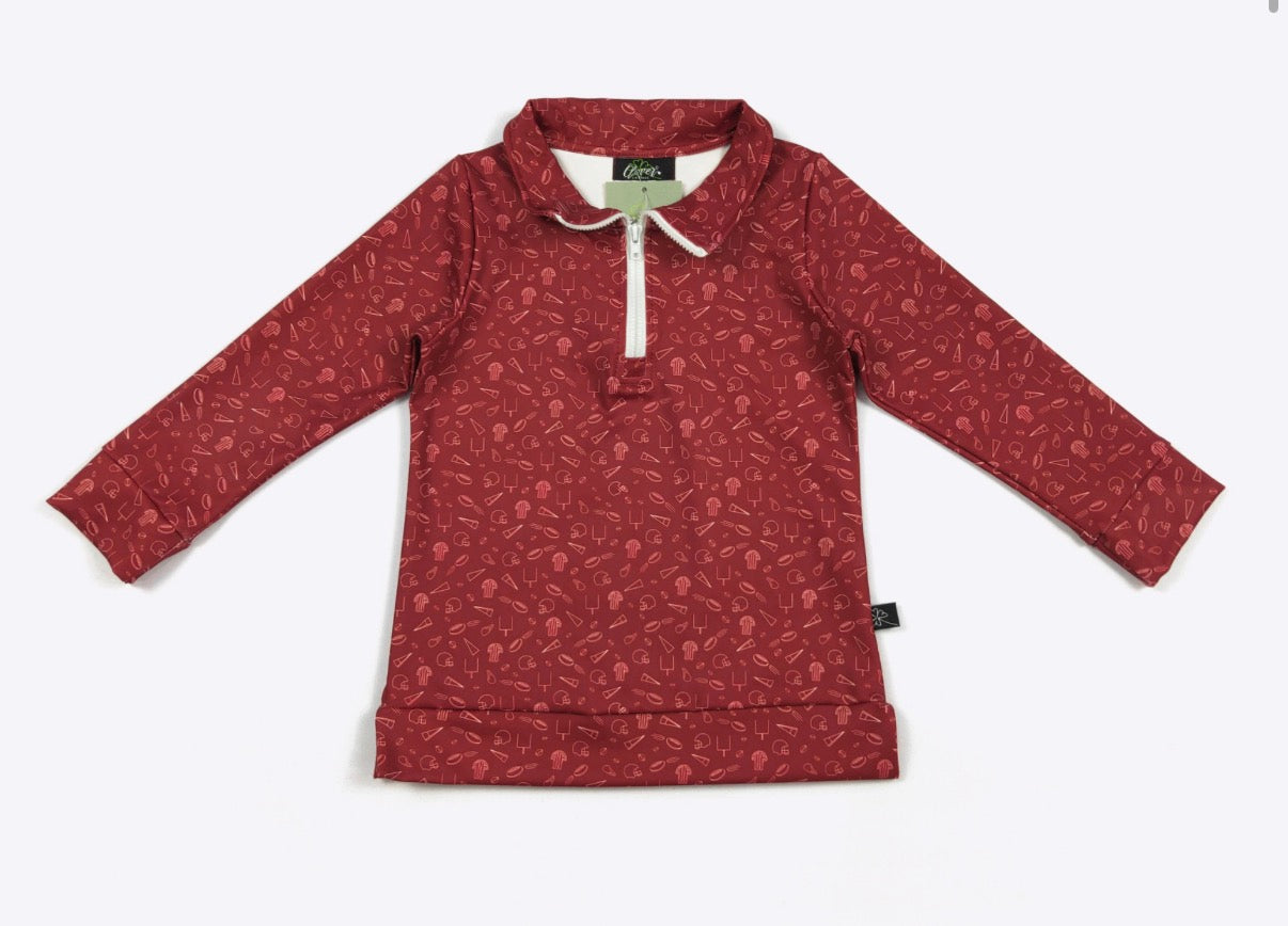 Go Team Game Day Quarter Zip