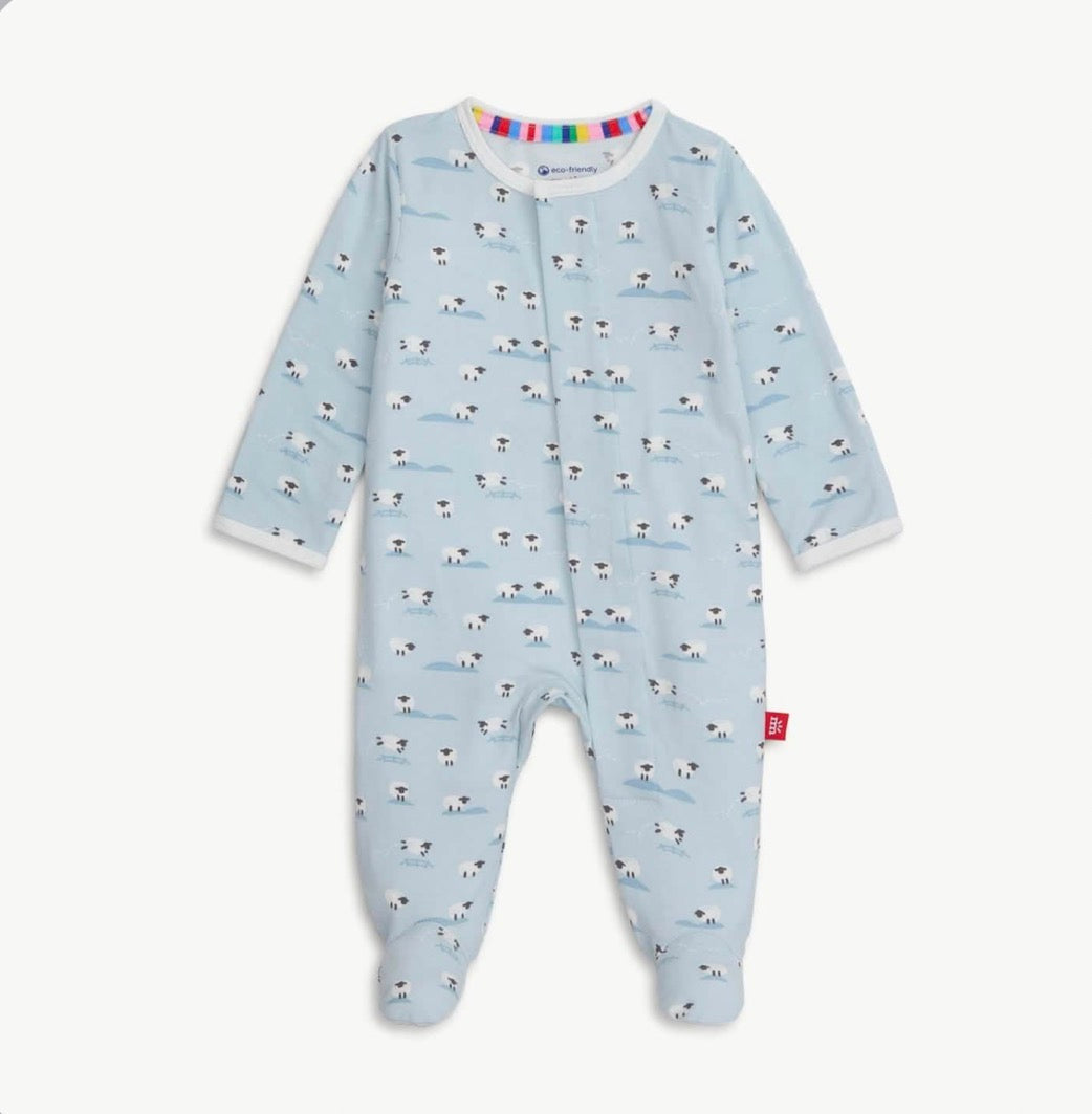Magnetic Me Baa Baa Baby Blue Modal Magnetic Footie