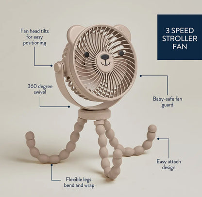 Itzy Breeze 3-Speed Stroller Fan