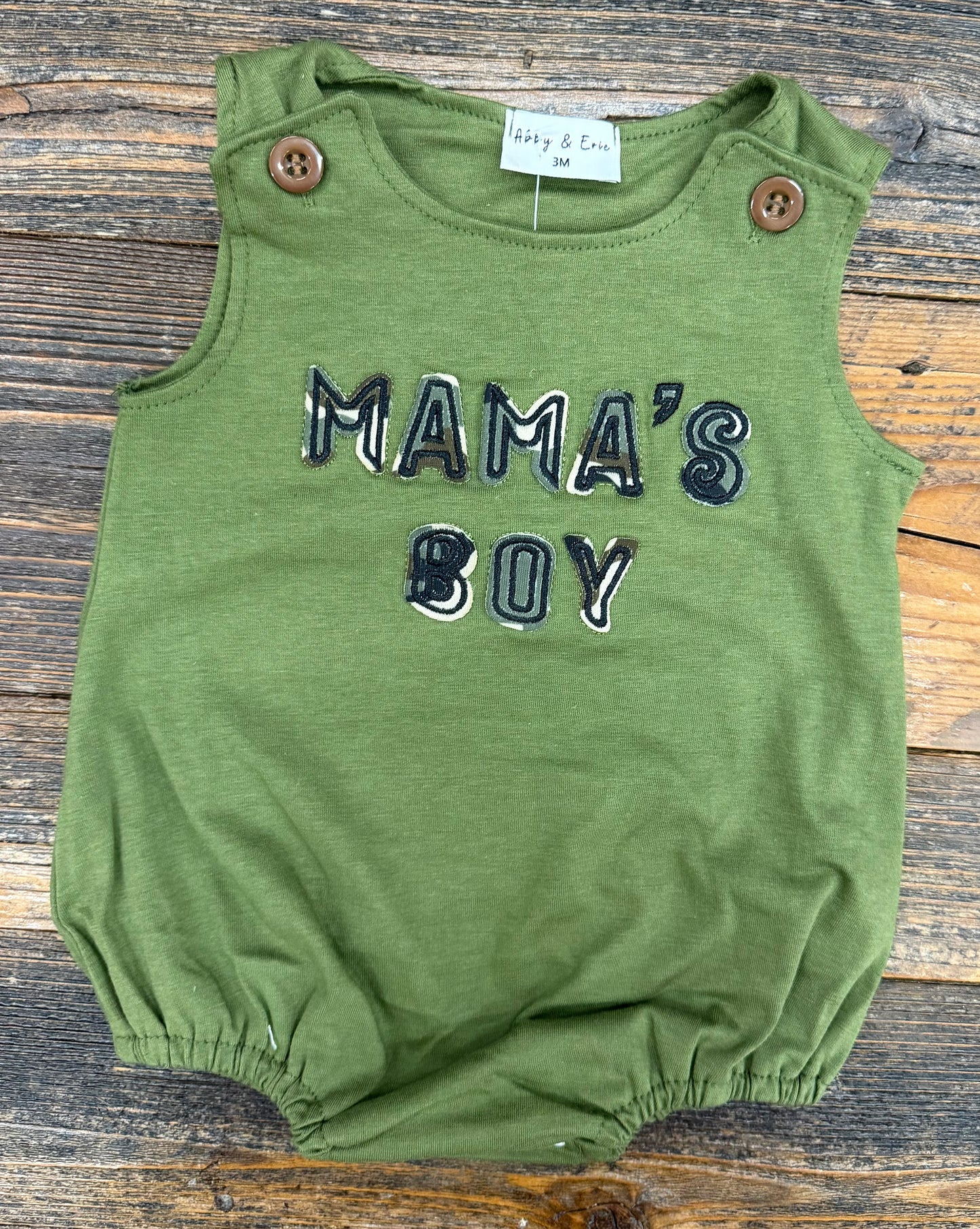 Mama's Boy Camo Bubble